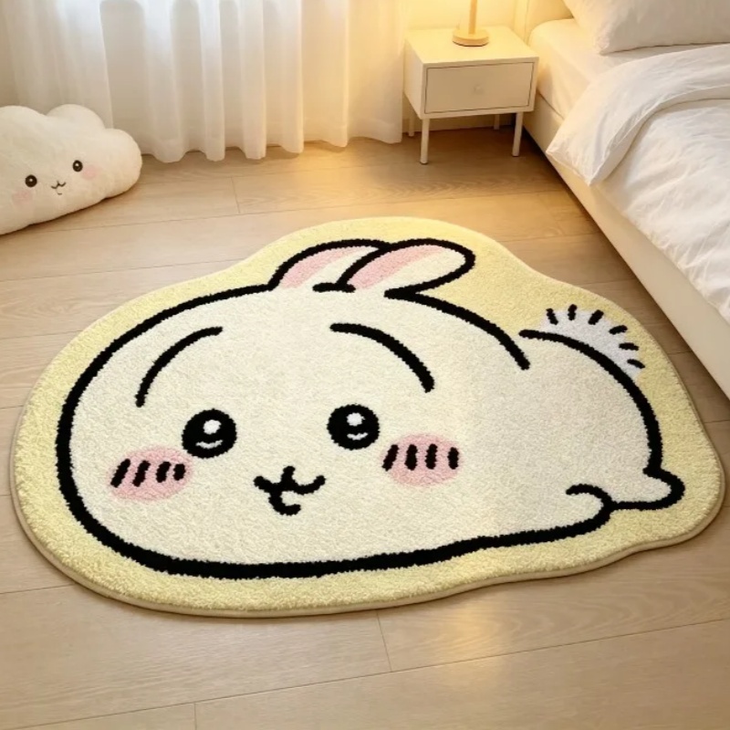 Home Decor Japanese - -Chiikawa Cartoon Rug Anime Hachiware Usagi
