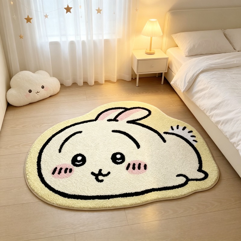 Home Decor Japanese - -Chiikawa！！！ Cartoon Rug Anime Hachiware Usagi
