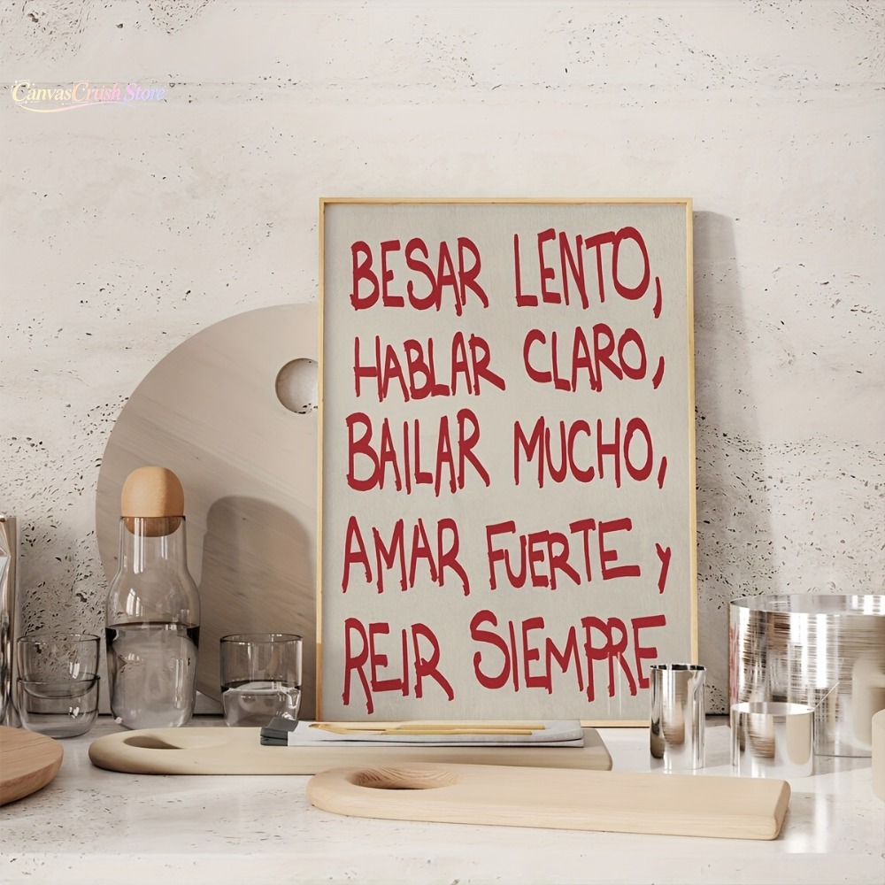 Geometric Wall Art - 1 Piece of Frameless Spanish Wall