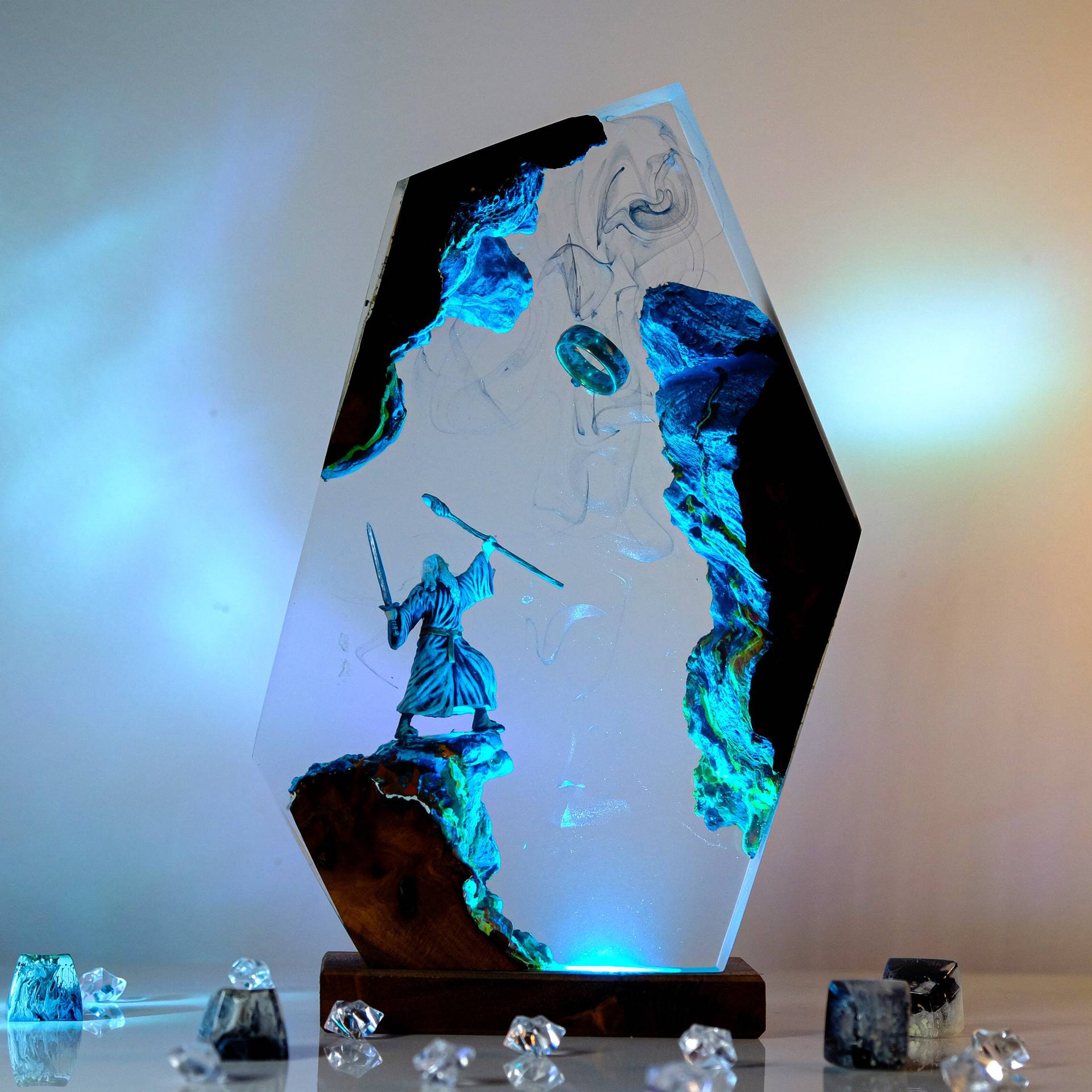 Home Decor Collection - Movie Scence Figure Table Resin Lamp