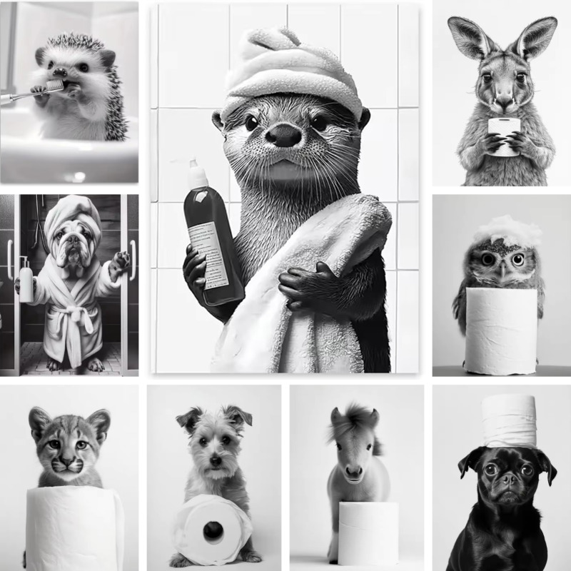Animal Bathroom Toilet Paper C - đánh giá và giá Home Decor Scrap