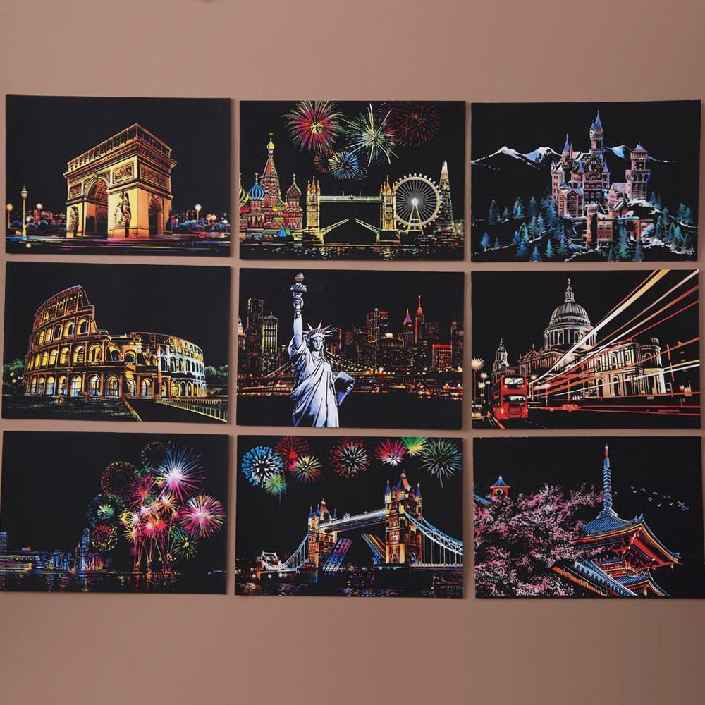 20*14cm DIY Night Scene Painti - đánh giá và giá Home Decor Scrap