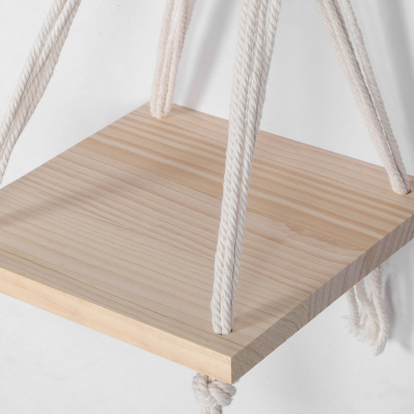 Macrame Wall Hanging Shelf Squ - đánh giá và giá Floating Shelves