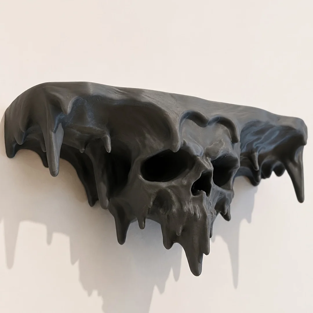 New 3D-Printed Melting Skull F - đánh giá và giá Floating Shelves