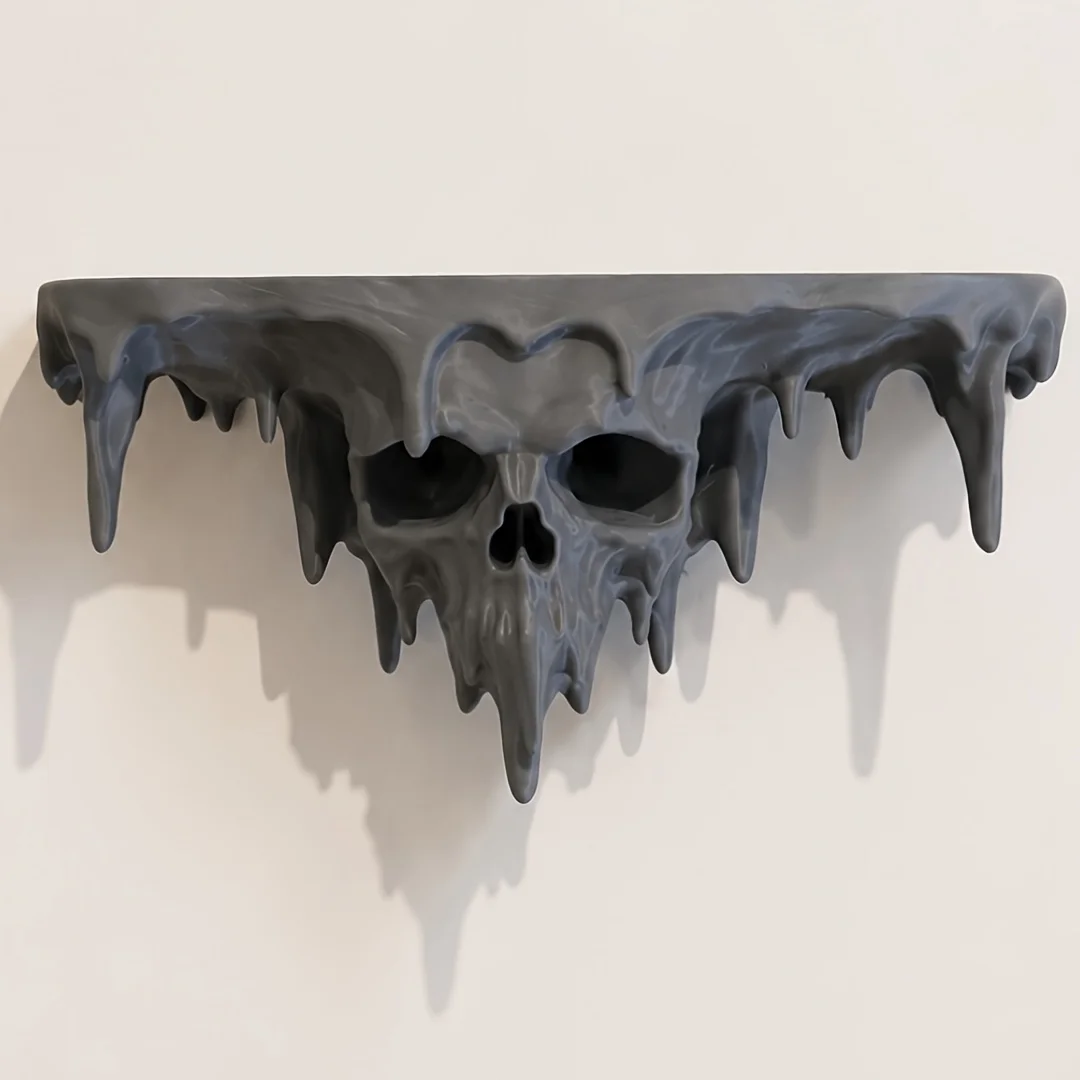 New 3D-Printed Melting Skull F - đánh giá và giá Floating Shelves