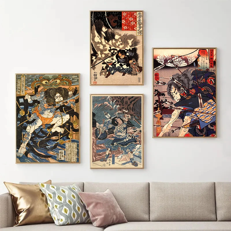 Canvas Painting Retro Japanese - đánh giá và giá Home Decor Japanese