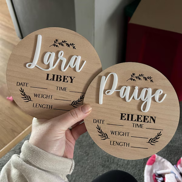 1Pc Custom Baby Announcement S - đánh giá và giá Home Decor For Birthday