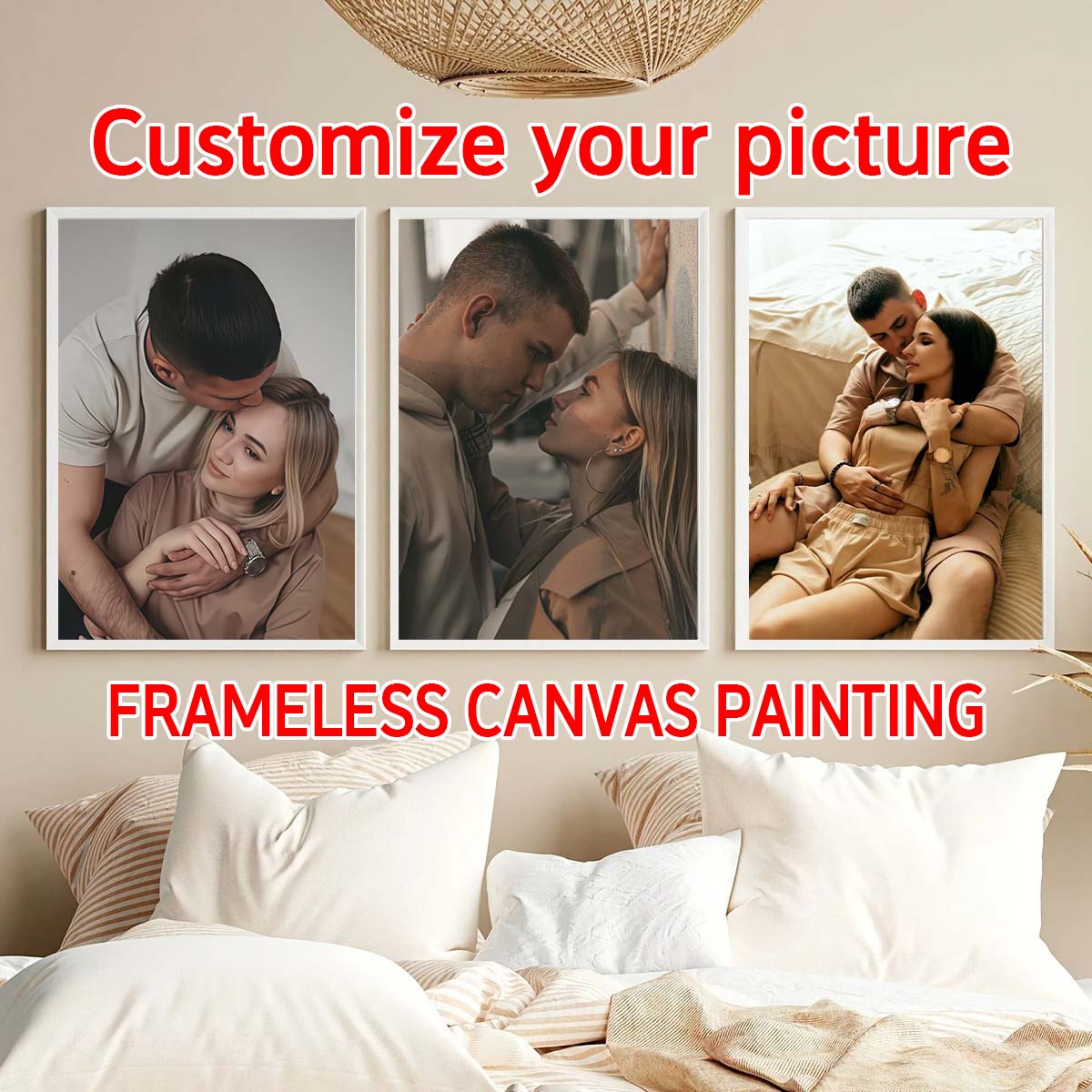 Triptych - 2D Custom Photo Woo - đánh giá và giá Canvas Painting