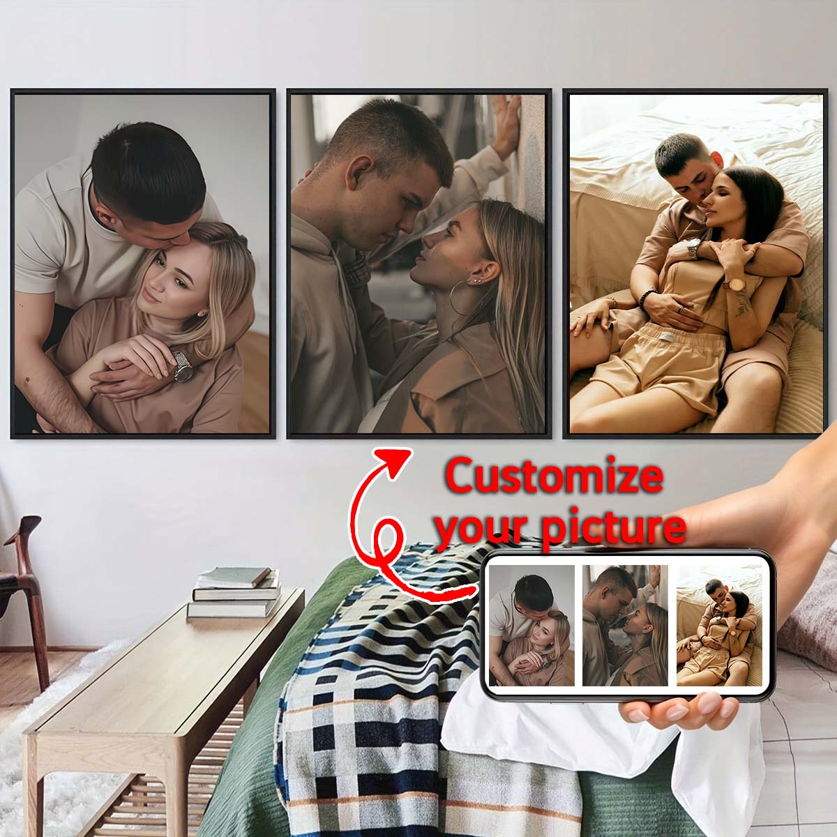 Triptych - 2D Custom Photo Woo - đánh giá và giá Canvas Painting