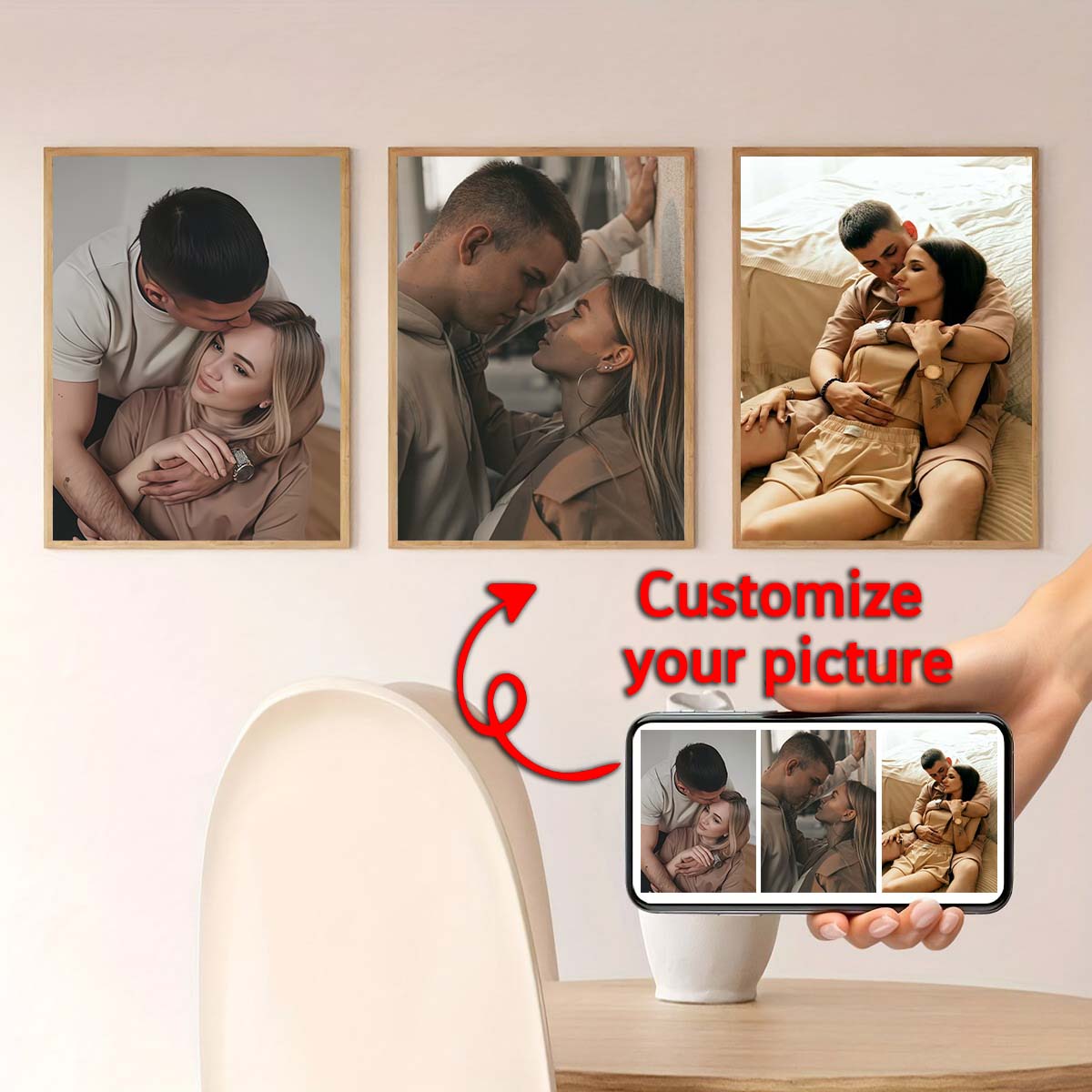 Triptych - 2D Custom Photo Woo - đánh giá và giá Canvas Painting