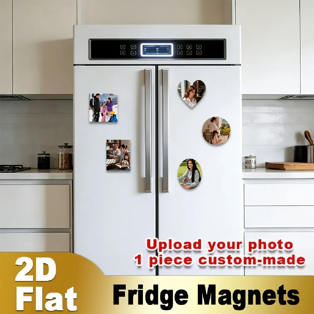Custom Photo Fridge Magnet 2D  - đánh giá và giá Home Decor For Birthday