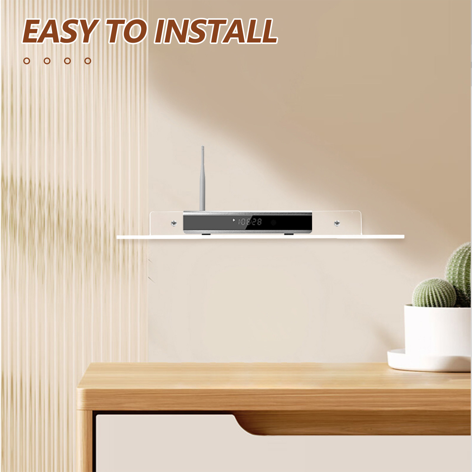 1Set Clear Acrylic Wall Mounte - đánh giá và giá Floating Shelves