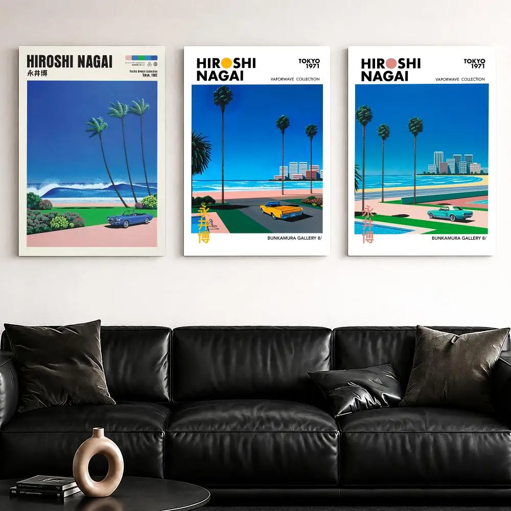 H-Hiroshi Nagai Coastal City S - đánh giá và giá Geometric Wall Art