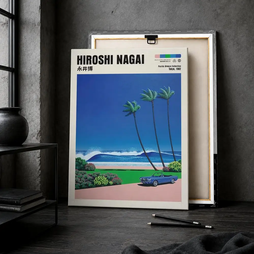 H-Hiroshi Nagai Coastal City S - đánh giá và giá Geometric Wall Art