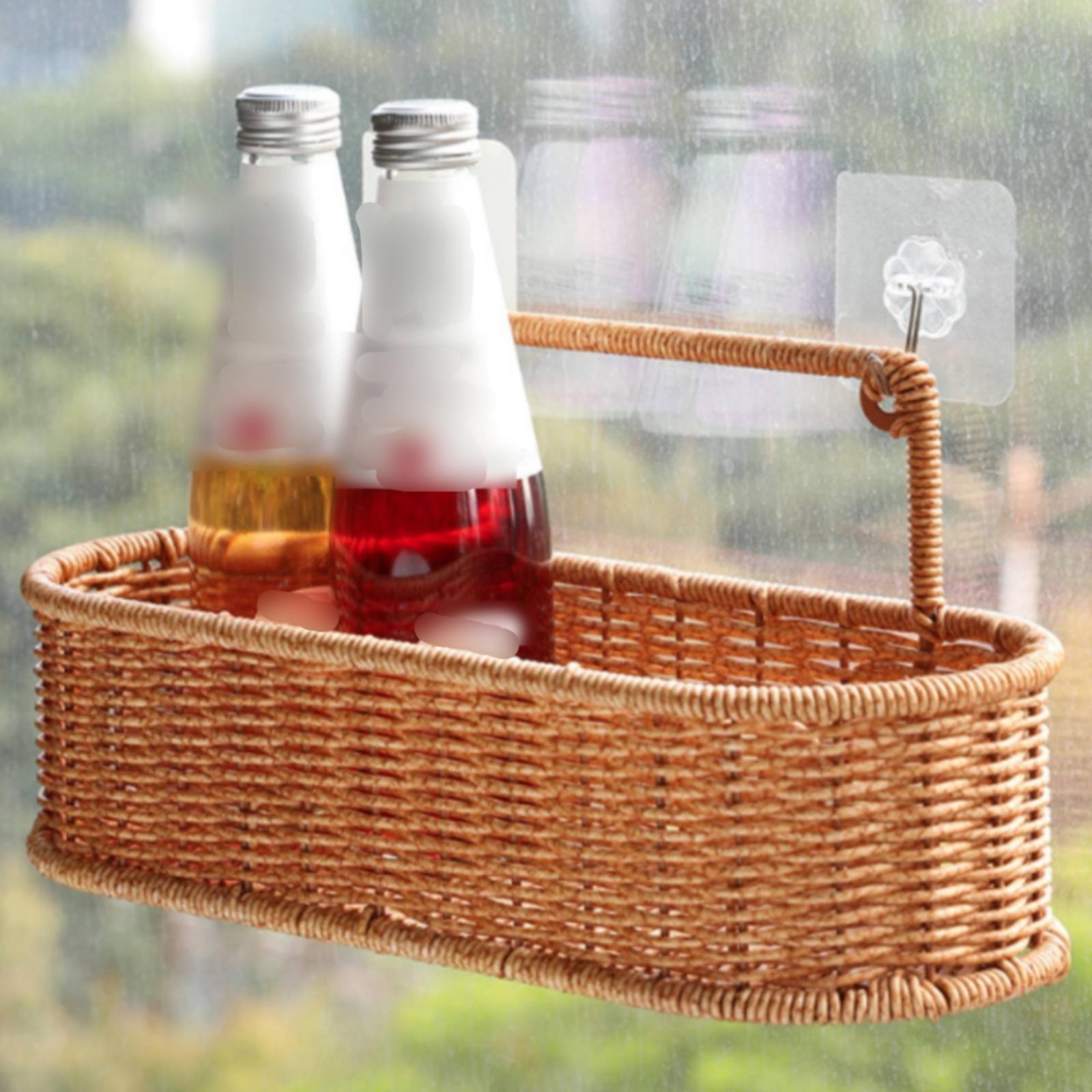 Wall-Mounted Woven Storage Bas - đánh giá và giá Woven Wall Basket