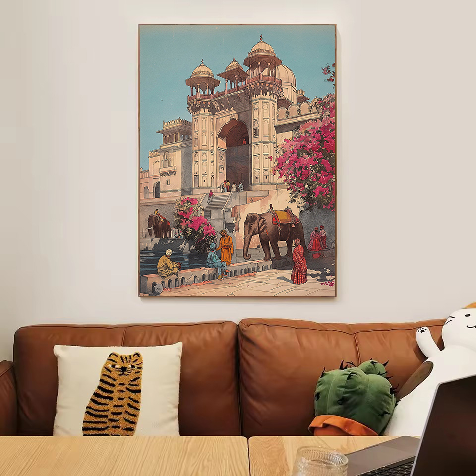 Vintage Ancient India Living B - đánh giá và giá Home Decor Varanasi