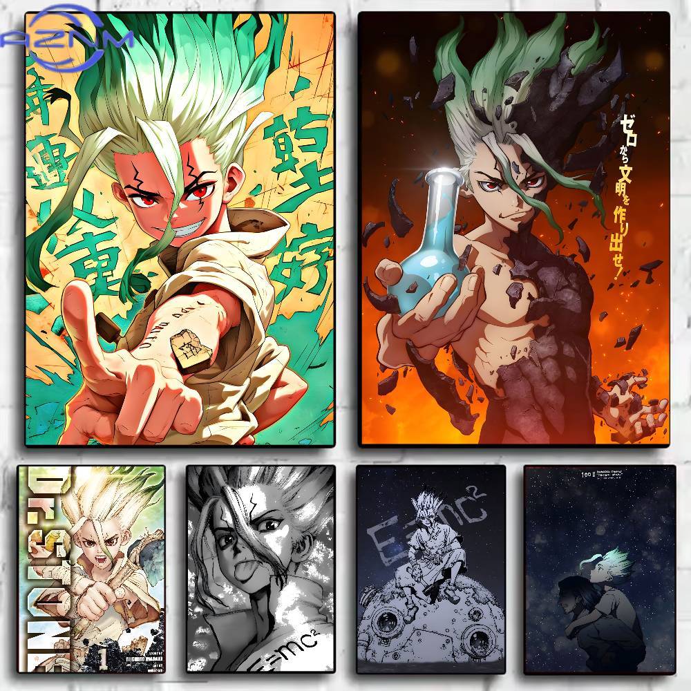 Classic Anime Dr Stone Poster  - đánh giá và giá Geometric Wall Art