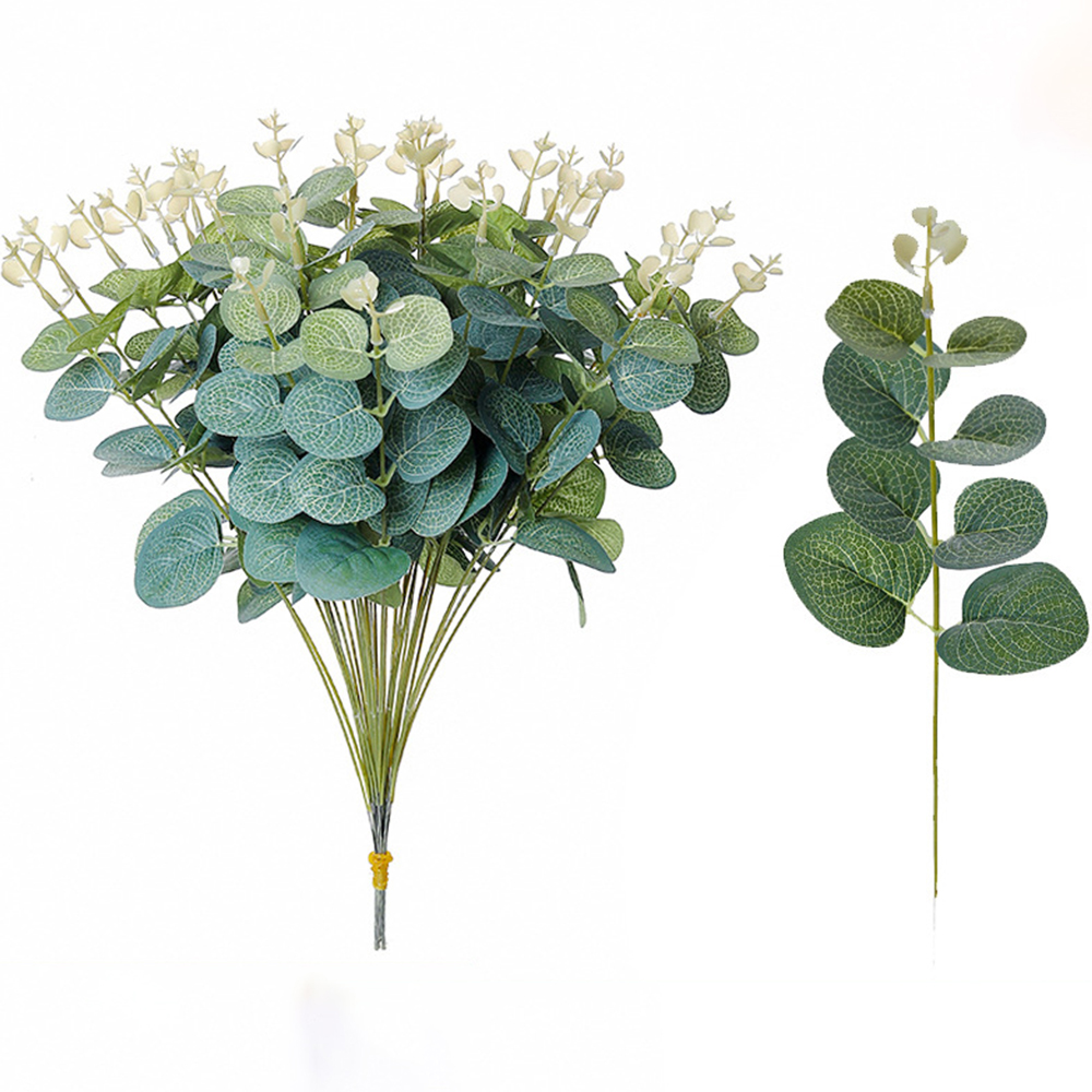 20PCS Fake Plants Silk Eucalyp - đánh giá và giá Home Decor Scrap