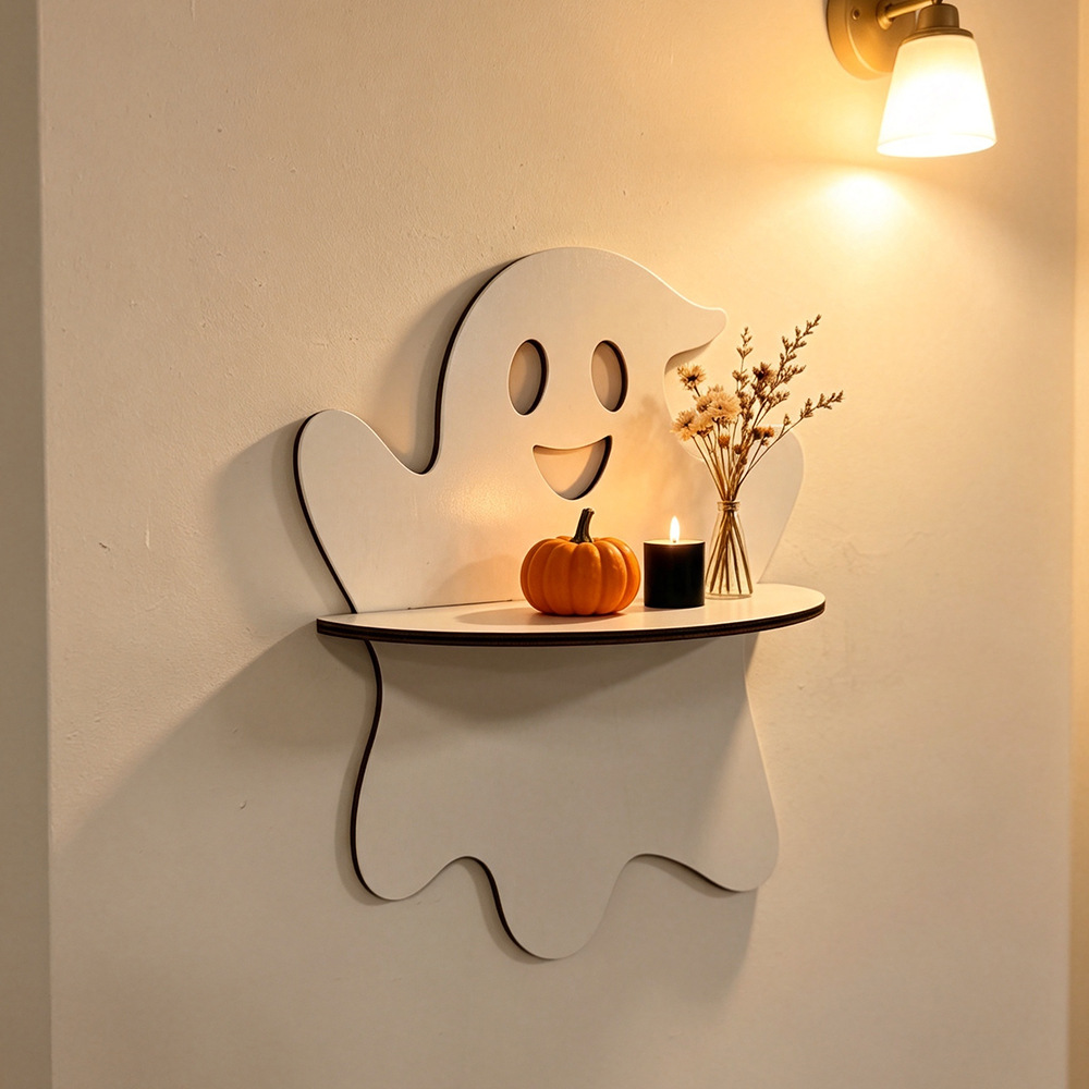 Halloween Wall Shelf Wooden Gh - đánh giá và giá Floating Shelves
