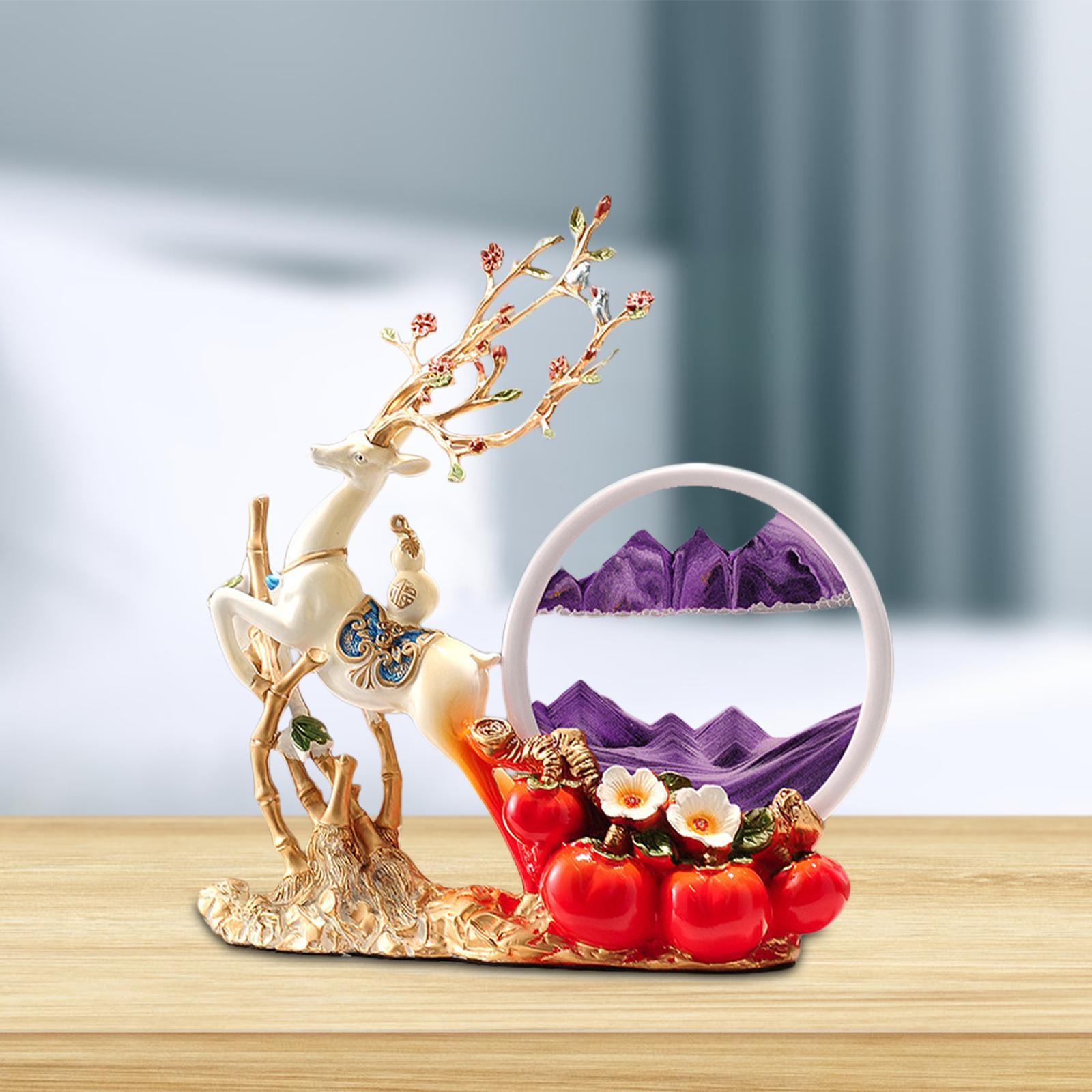 Decor Deer Figurine Resin Orna - đánh giá và giá Sand Art Picture