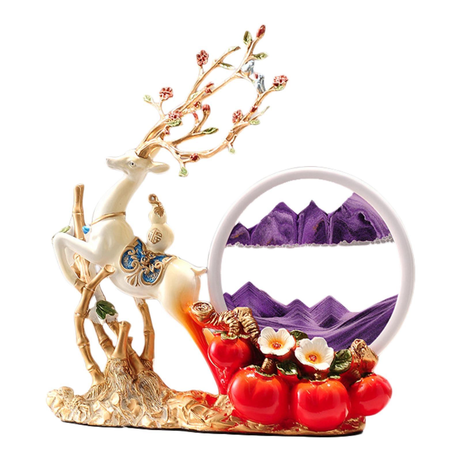 Decor Deer Figurine Resin Orna - đánh giá và giá Sand Art Picture