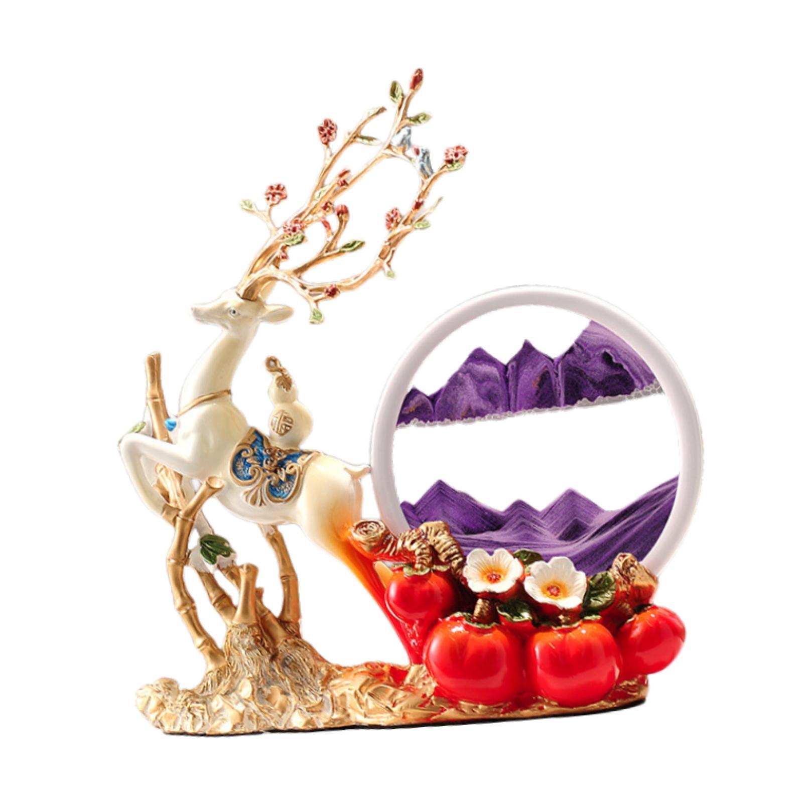 Decor Deer Figurine Resin Orna - đánh giá và giá Sand Art Picture
