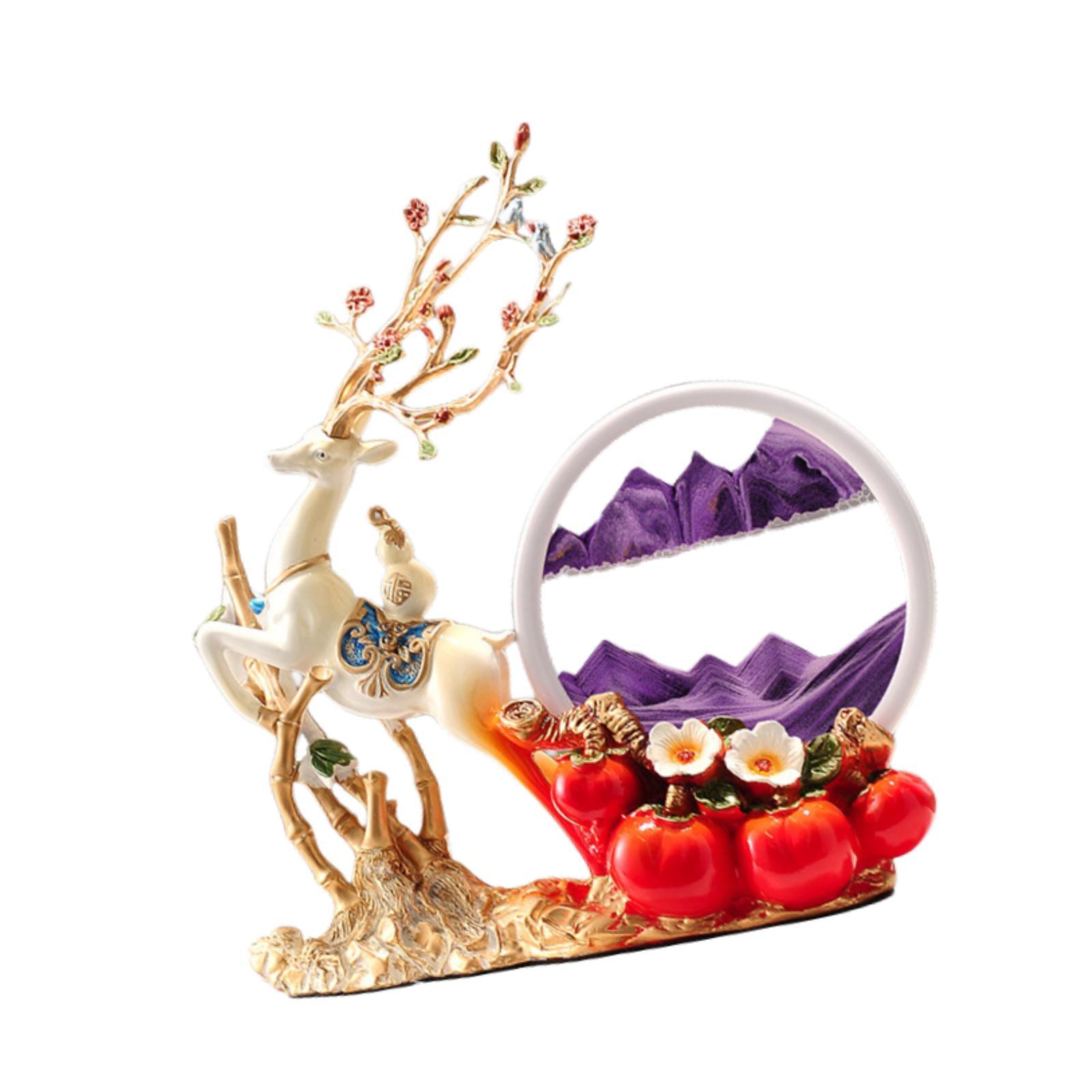 Decor Deer Figurine Resin Orna - đánh giá và giá Sand Art Picture