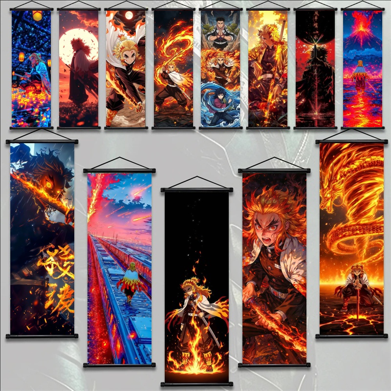 Demon Slayer Kyojuro Rengoku H - đánh giá và giá Home Decor Theme
