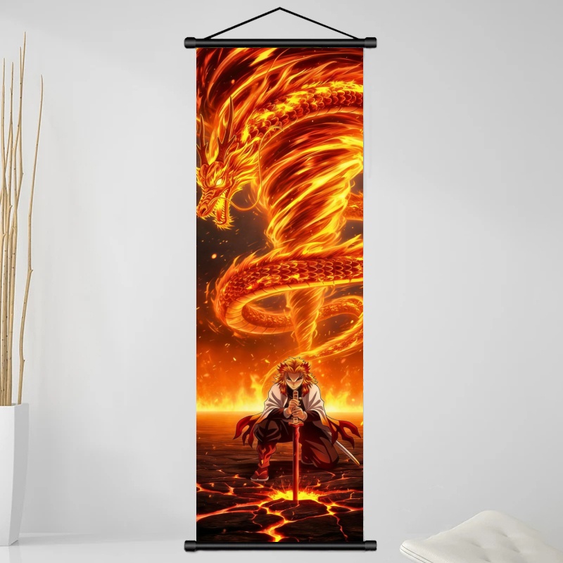 Demon Slayer Kyojuro Rengoku H - đánh giá và giá Home Decor Theme