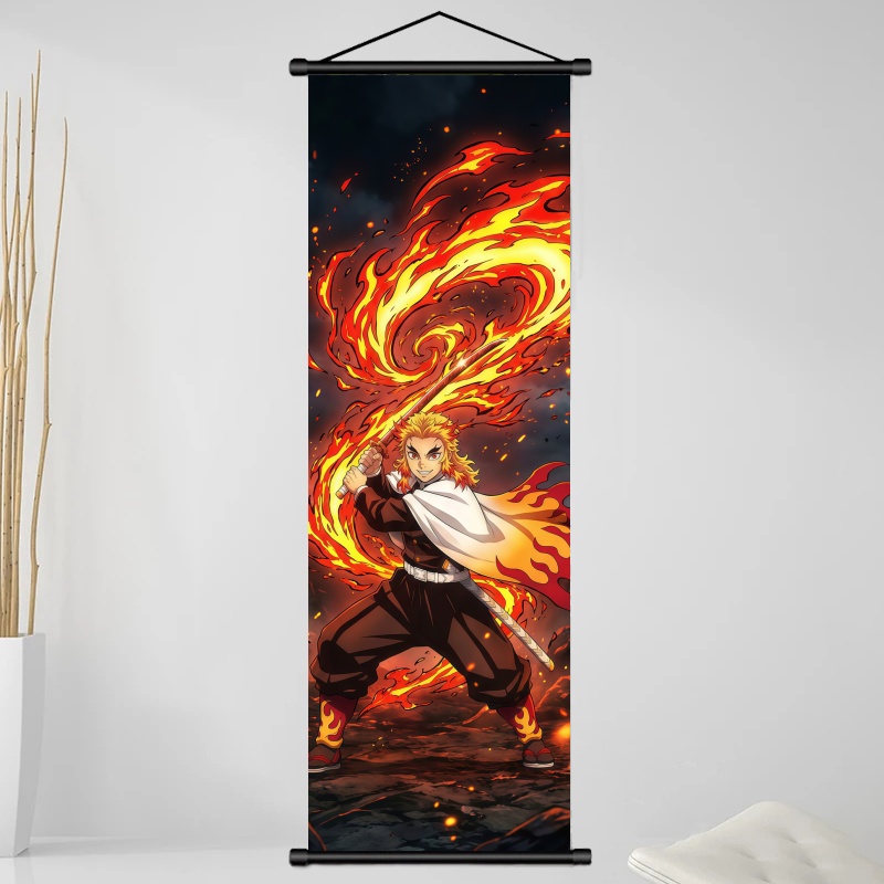 Demon Slayer Kyojuro Rengoku H - đánh giá và giá Home Decor Theme