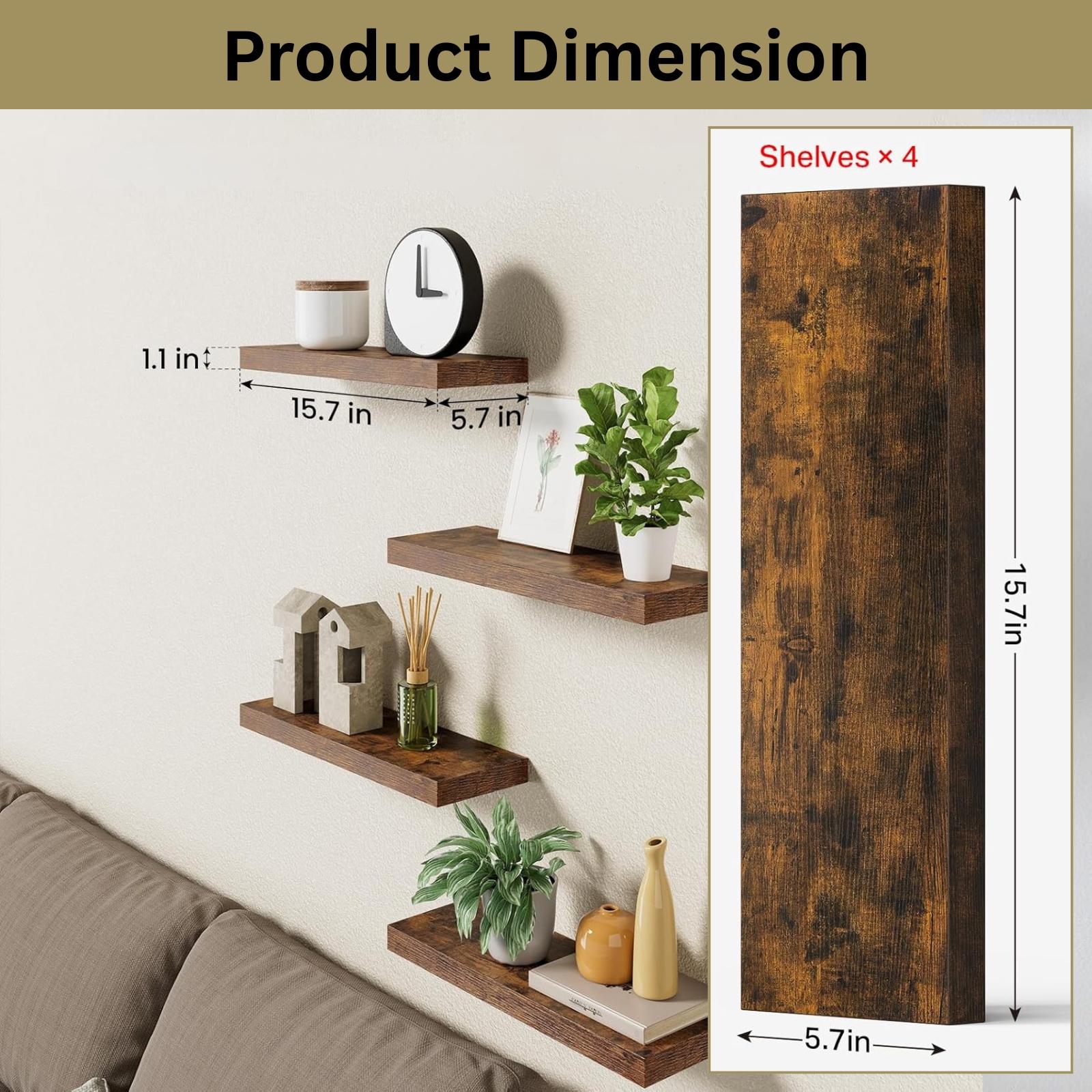 4Pcs Floating Shelves Wall Mou - đánh giá và giá Floating Shelves