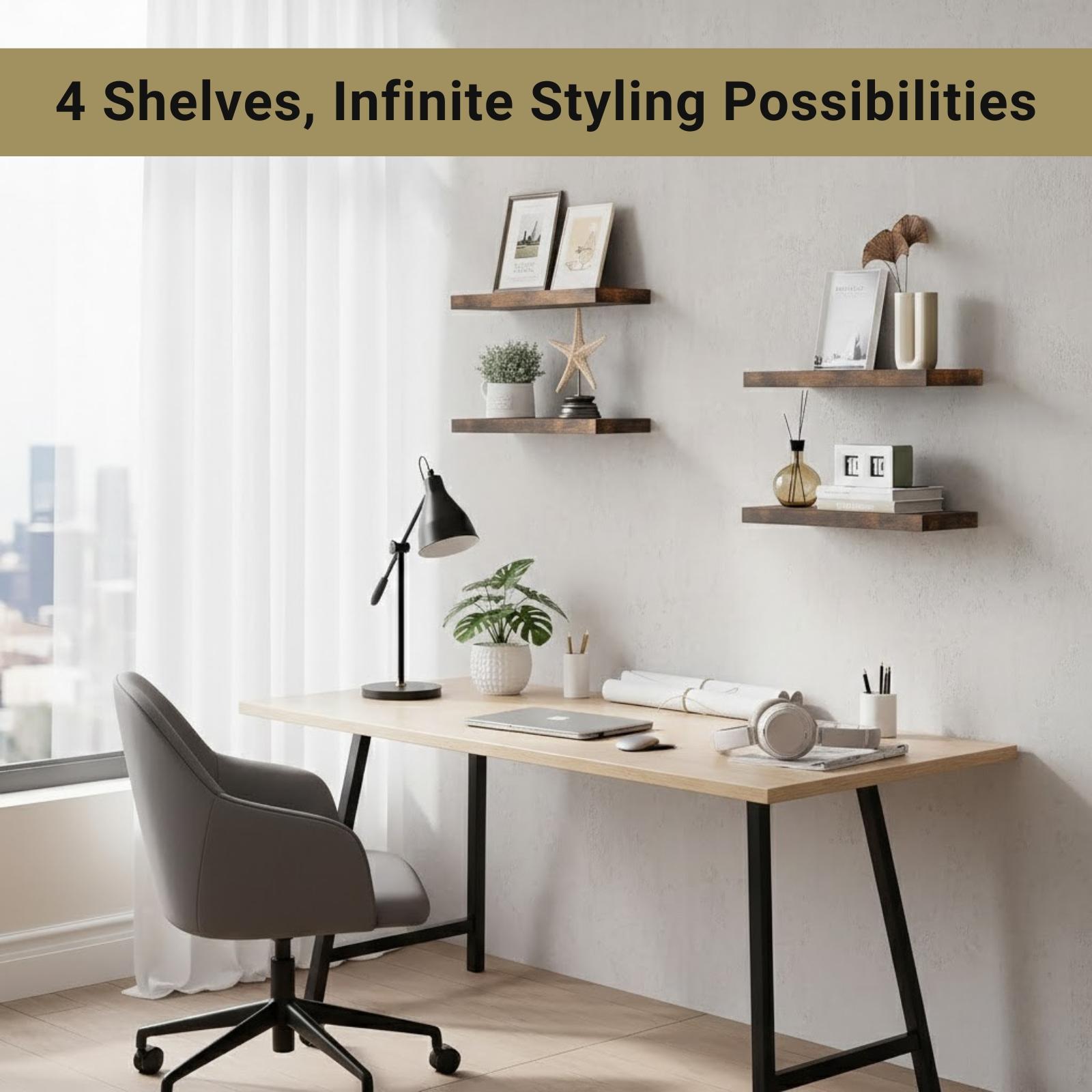4Pcs Floating Shelves Wall Mou - đánh giá và giá Floating Shelves