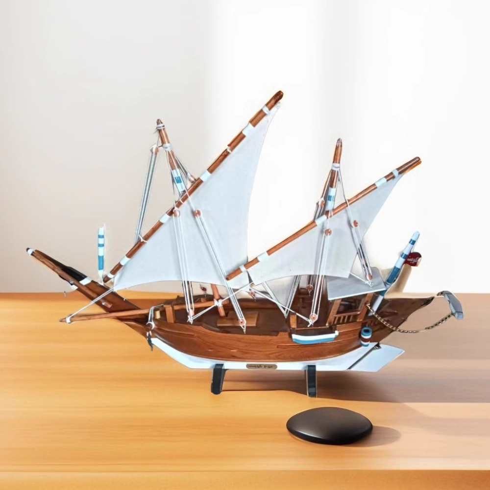 Wooden Sailboat Ornament Simul - đánh giá và giá Home Decor Simulator