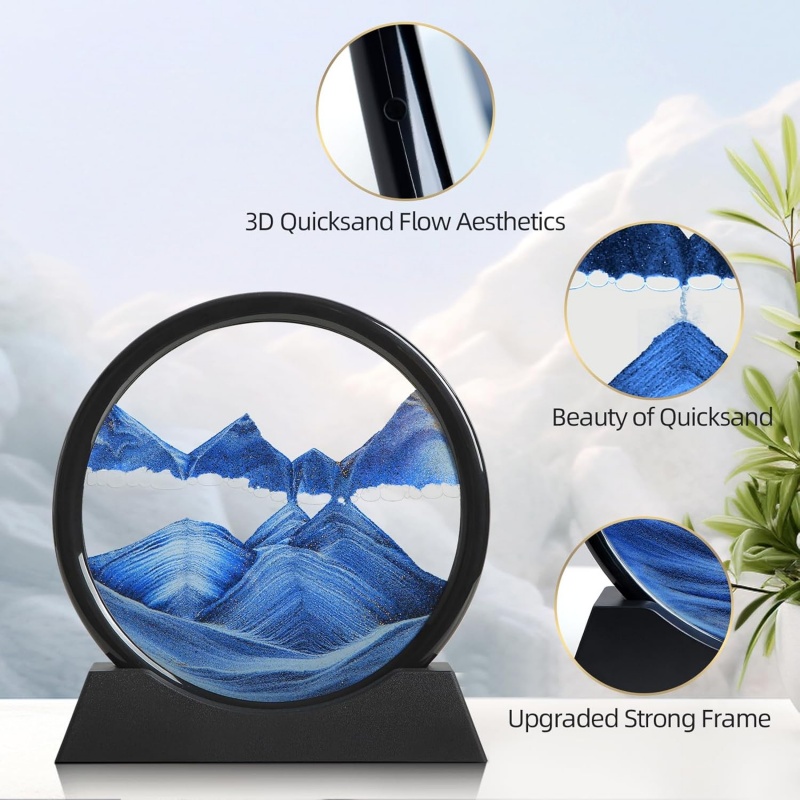 3D Hourglass Quicksand Moving  - đánh giá và giá Sand Art Picture