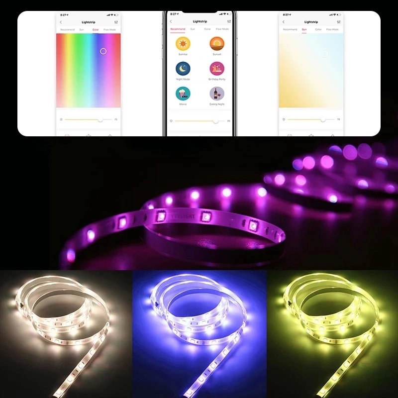 Global version Yeelight LED Sm - đánh giá và giá Yeelight Light Lightstrip