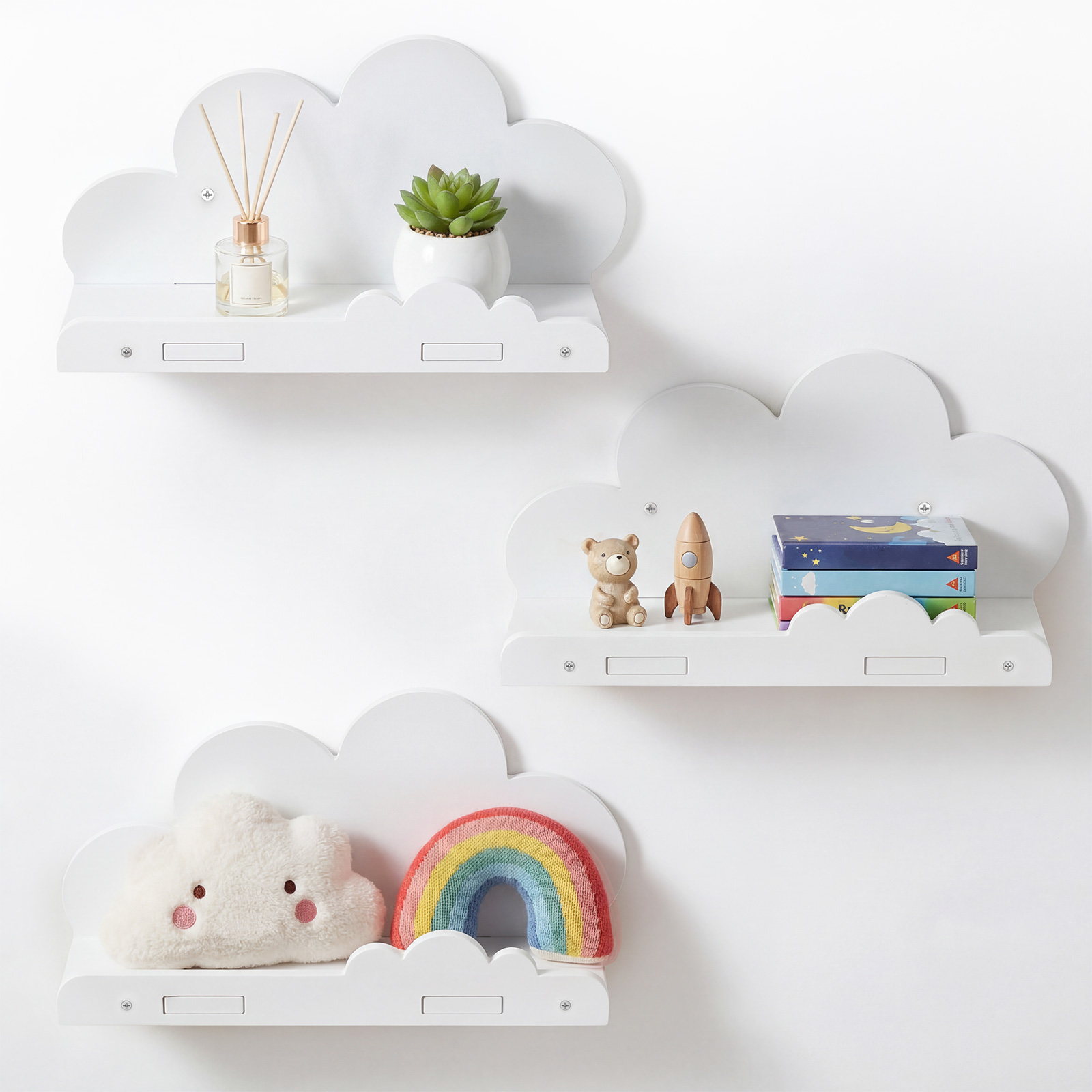 3 Pcs Cloud Shape Floating She - đánh giá và giá Floating Shelves