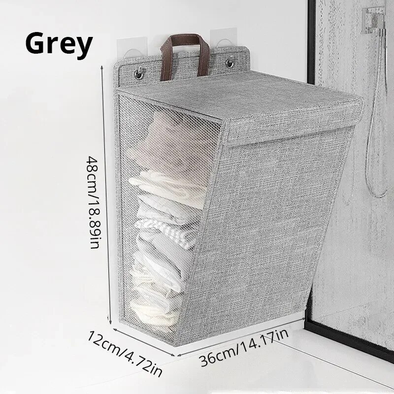 1pc Foldable Adhesive Laundry  - đánh giá và giá Woven Wall Basket